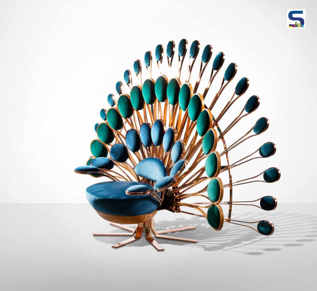 Peacock chair by marc ange
